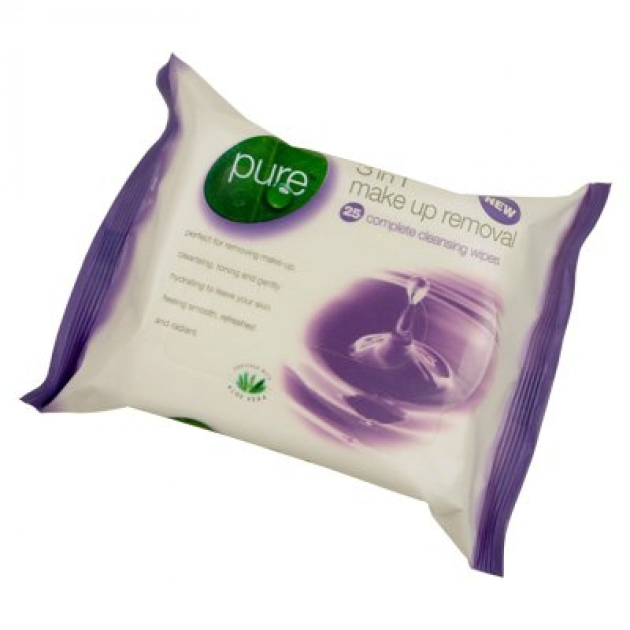 Pure 3 In 1 Makeup Removal Wipes