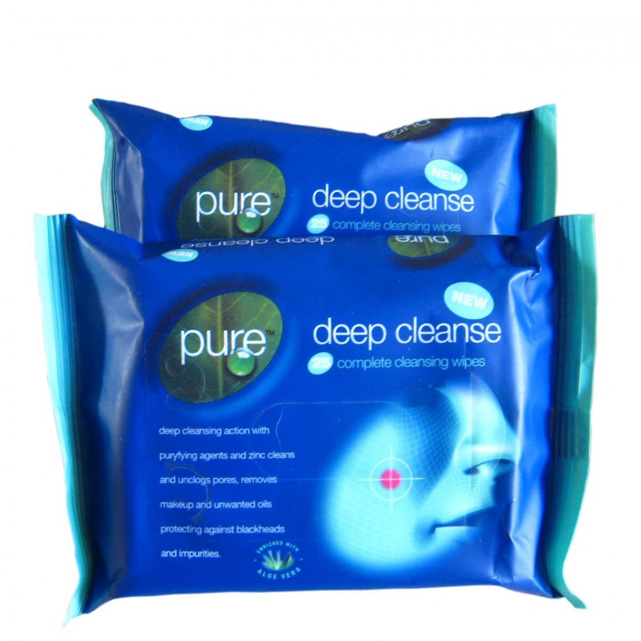 Pure Deep Cleansing Face Wipes 12X25
