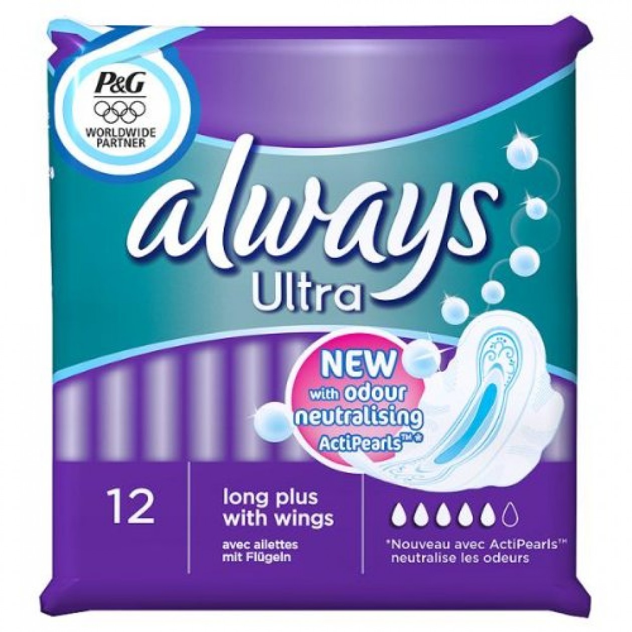 Always Ultra Pads Long with Wings 12