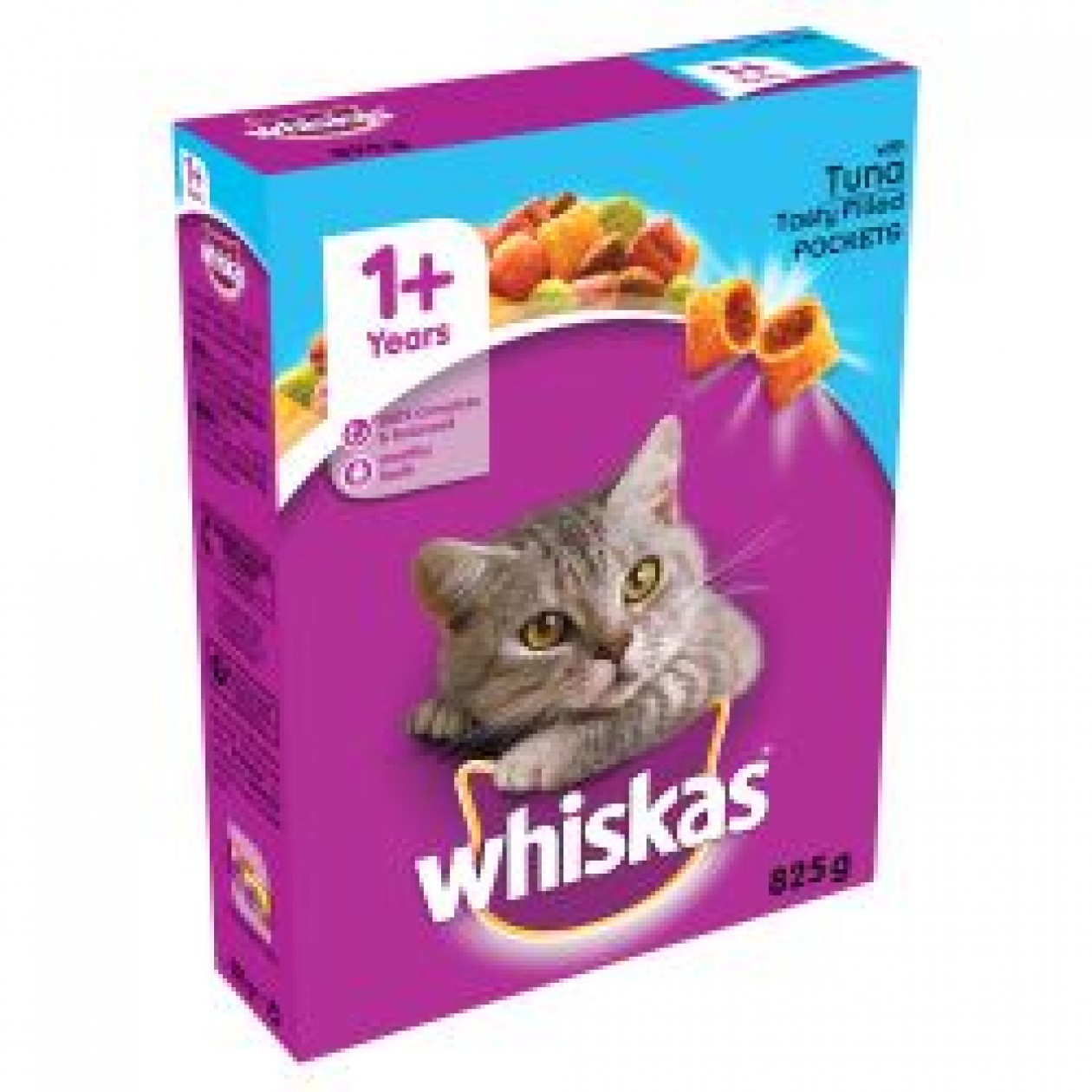 Whiskas 1+ Cat Complete Dry with Tuna, 825g
