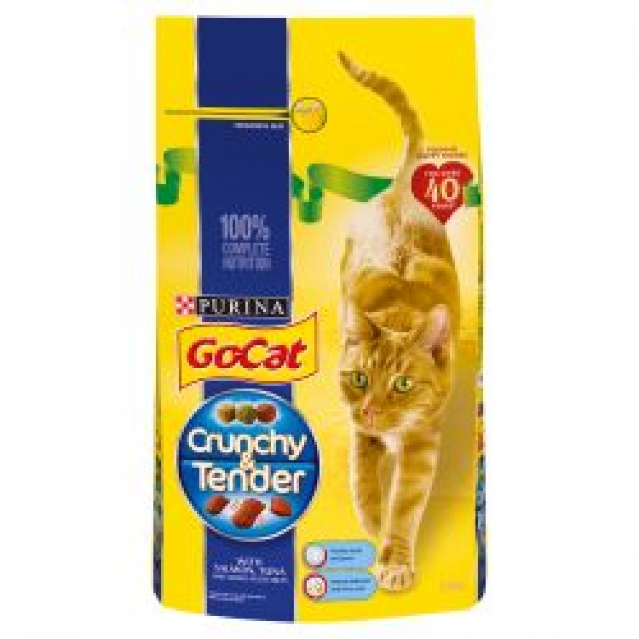 Go-Cat Crunchy & Tender Salmon,Tuna & Veg, 1.5kg