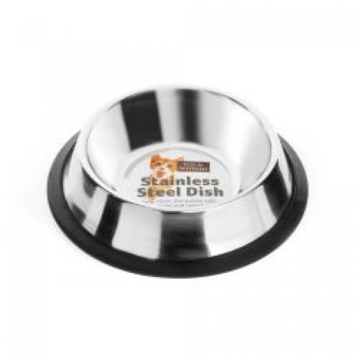 Fed 'N' Watered Stainless Steel Non Tip Cat Dish, 15cm