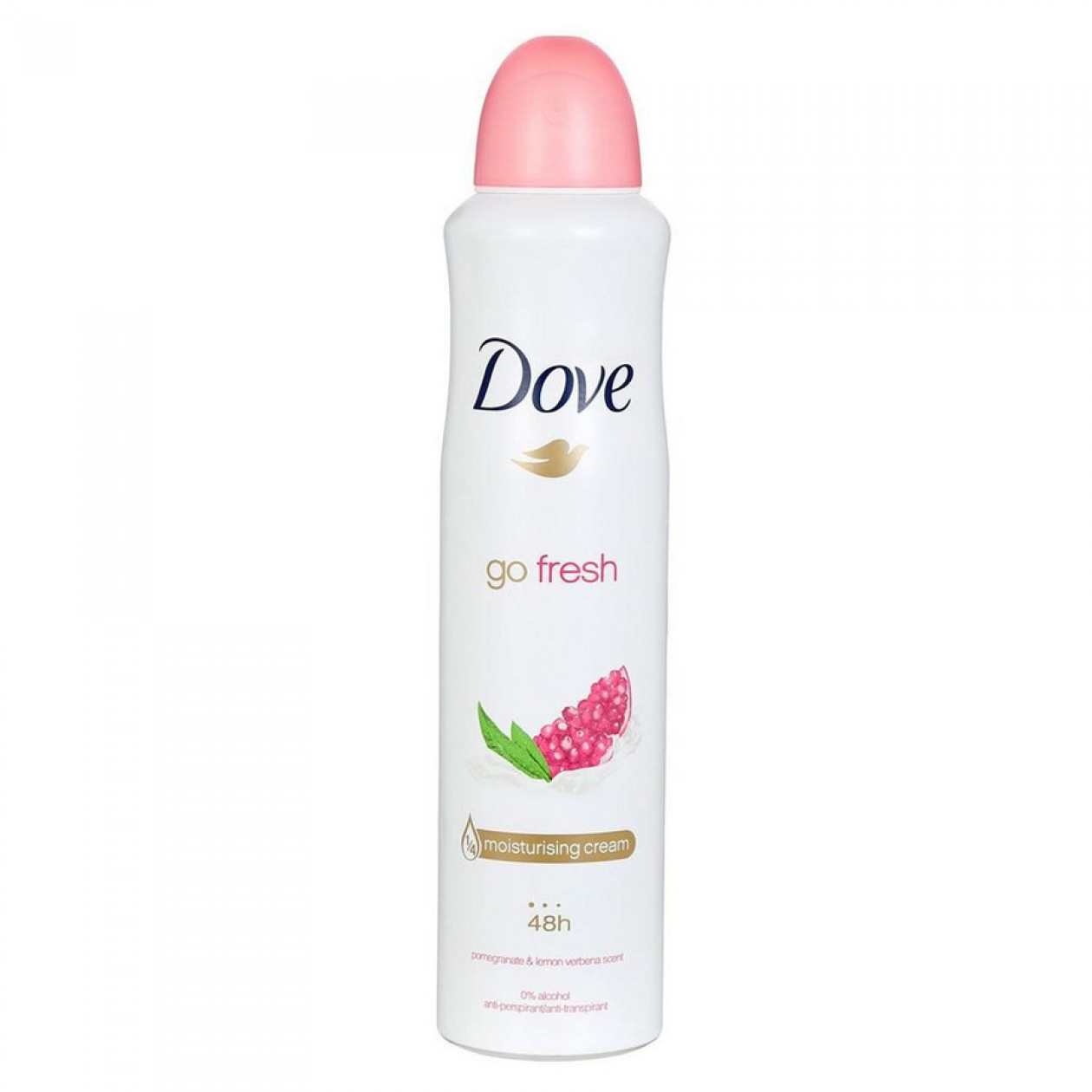 Dove Go Fresh Spray Antiperspirant Aerosol Deodorant, Pomegranate and Lemon Verbena Scent, 150ml