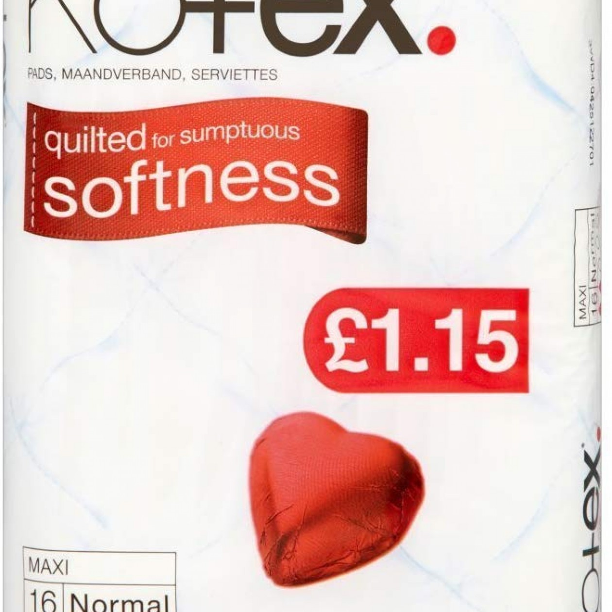 Kotex Maxi Super 14 Sanitary Towels (Pack of 12)