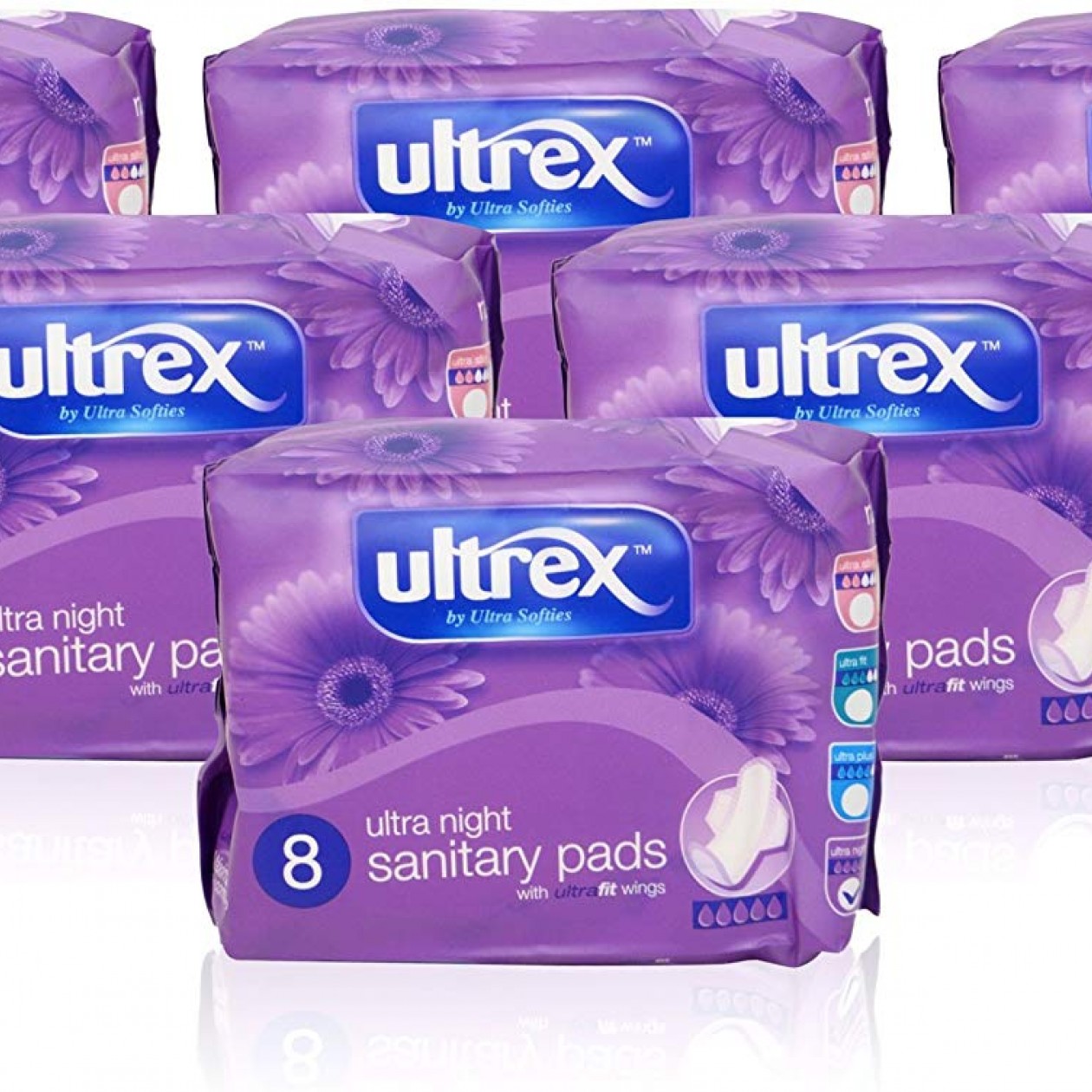 Ultrex Sanitary Pad Ultra Night (Pack of 12)