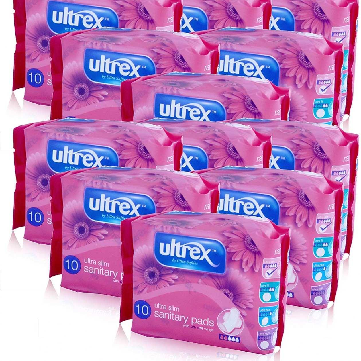 Ultrex Sanitary Pad Ultra Slim (Pack of 12)
