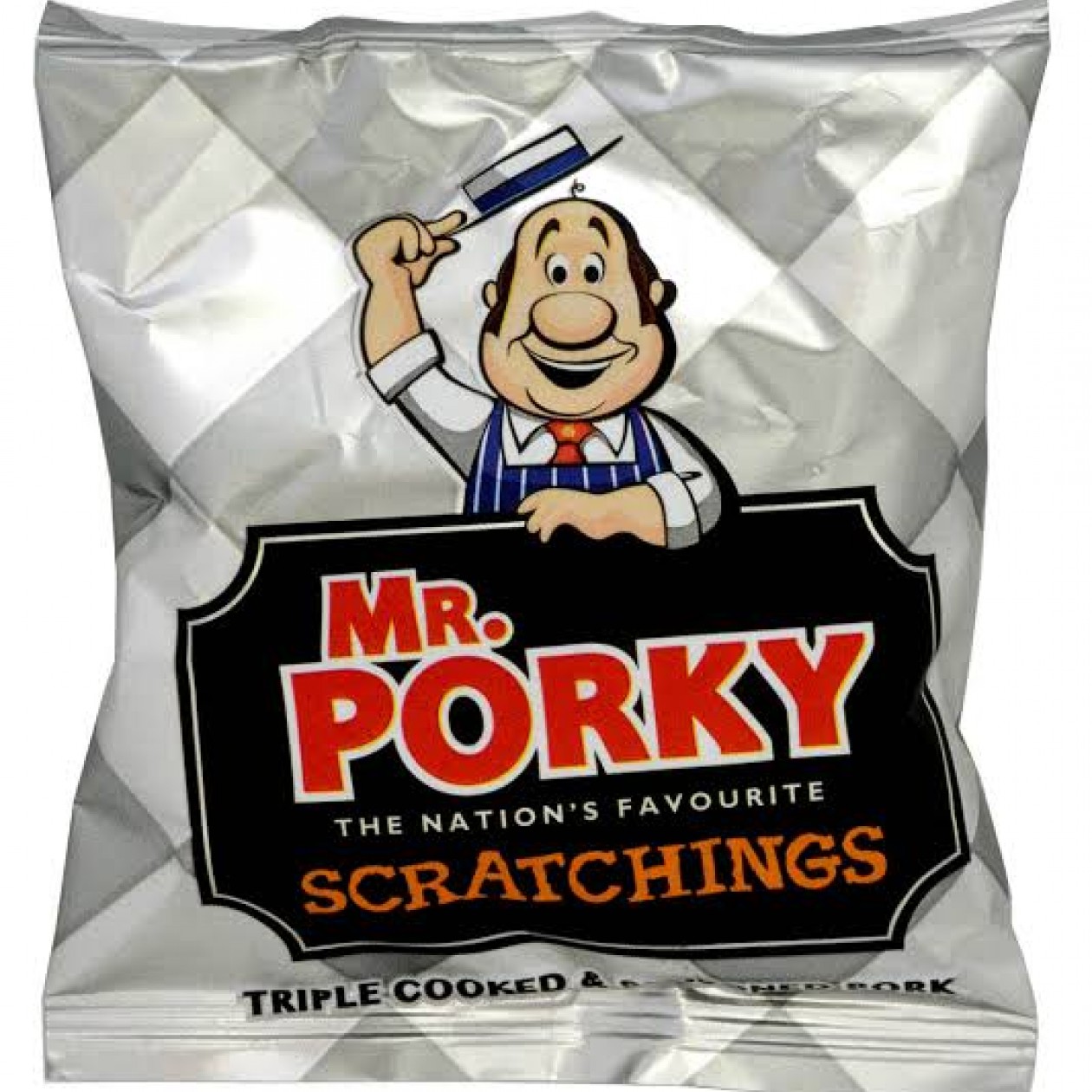 Mr. Porky Pork Scratchings 18g (Pack of 20)
