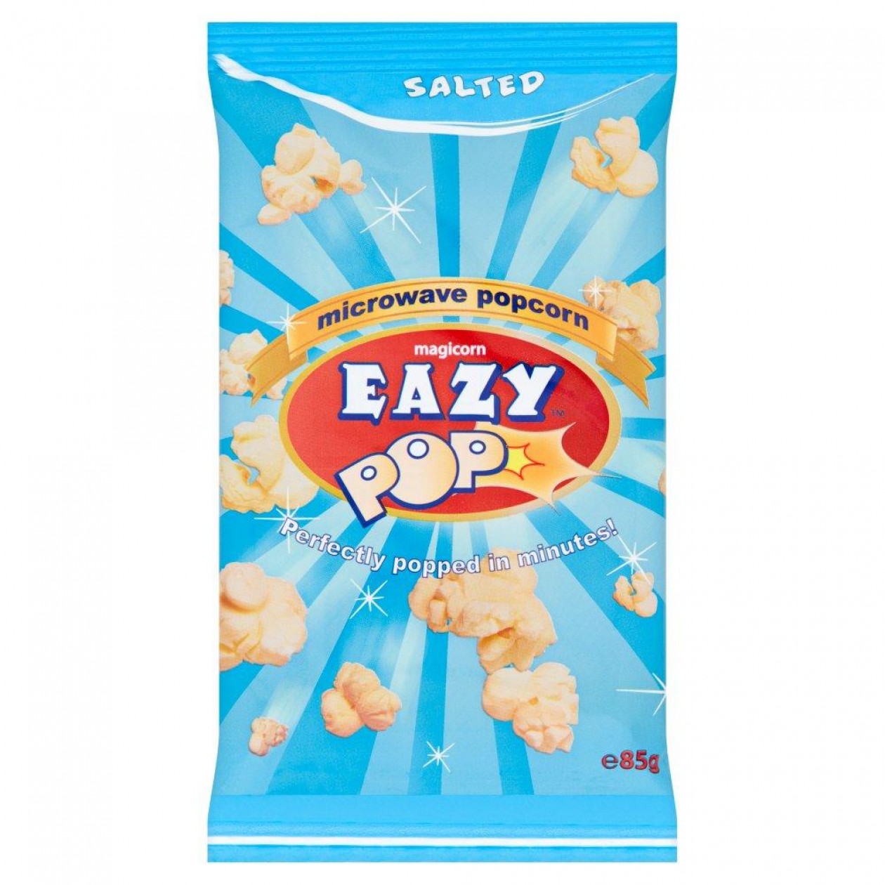 Magicorn Eazy Pop Salted Microwave Popcorn 85g (Pack of 16)