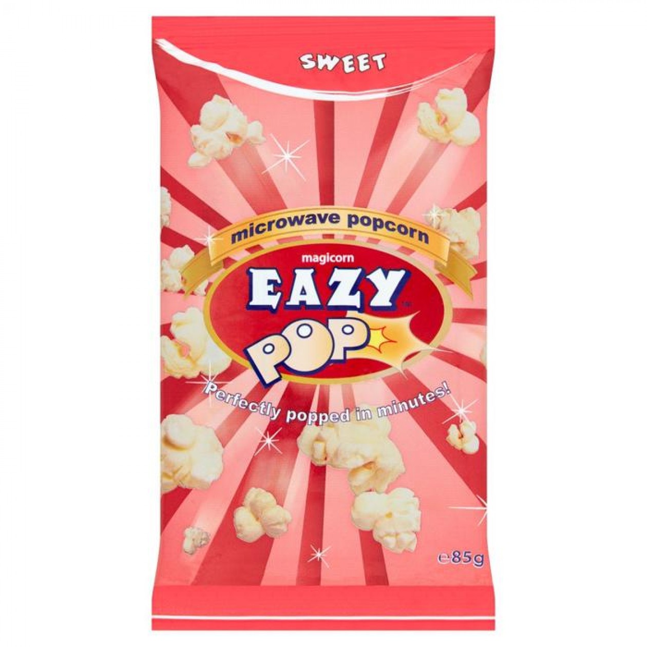 Magicorn Eazy Pop Sweet Microwave Popcorn 85g (Pack of 16)