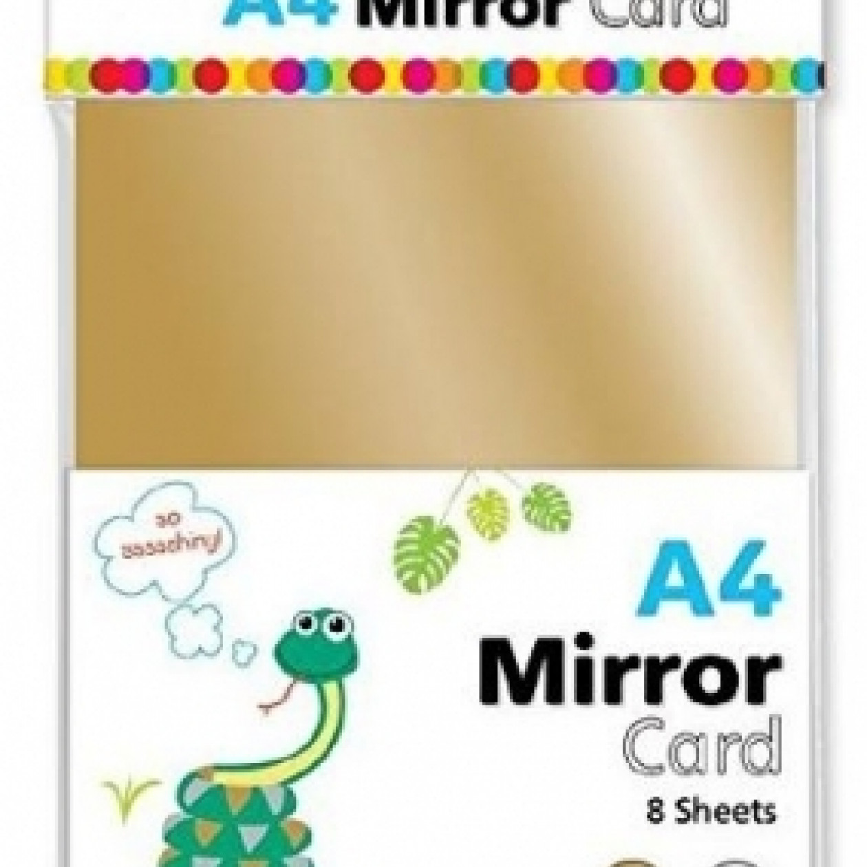 Kids Create  8 Sheet  A4 Colured Mirror Card